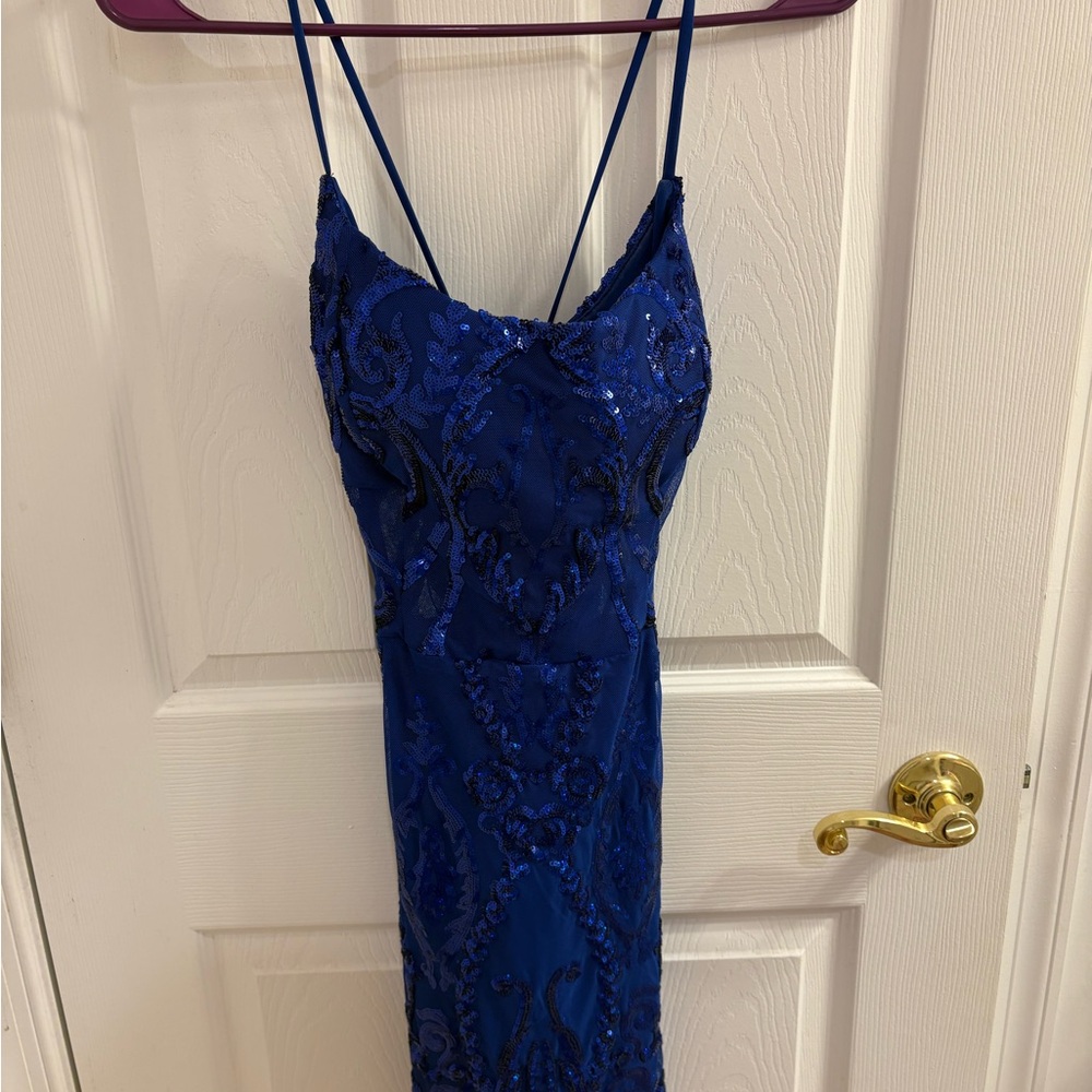 Windsor Royal Blue Sequin Mini Dress